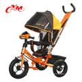 4 in 1 multifunction metal infant tricycle with push handle/metal tricycles for toddlers with back seat/baby tricycle on sale